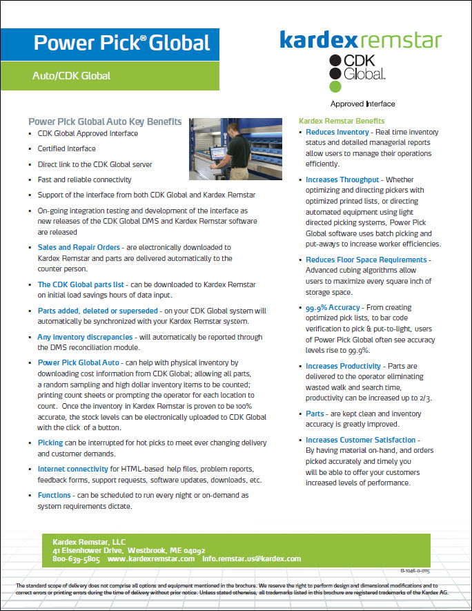 Kardex Power Pick | Brochure Kardex Power Pick System – EMVQOE